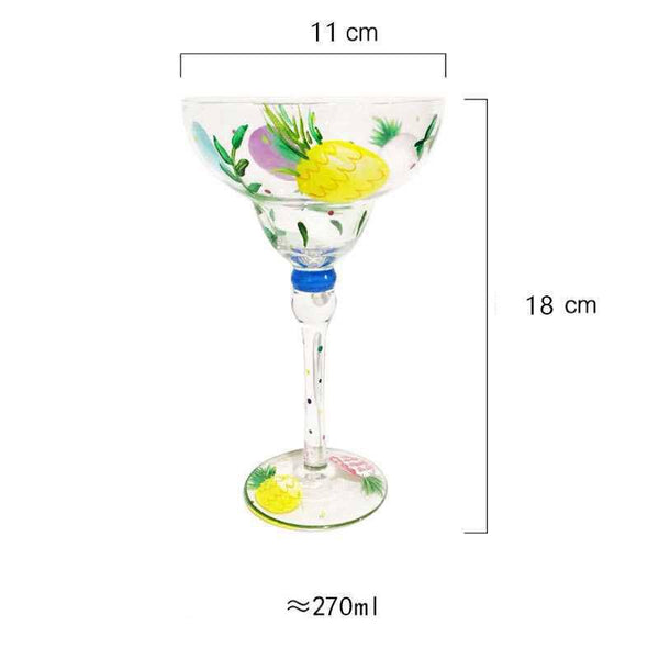 Verres à margarita décoratifs