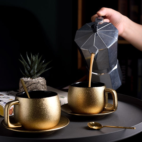 Arabian Gold Coffee Cup & Saucer Set