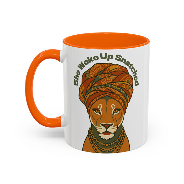 She Woke Up Snatched Lioness Mug