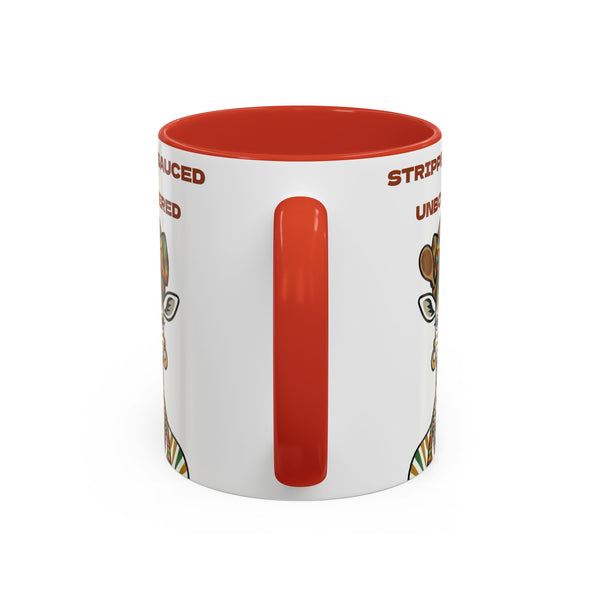 Striped, Sauced & Unbothered Zebra Mug