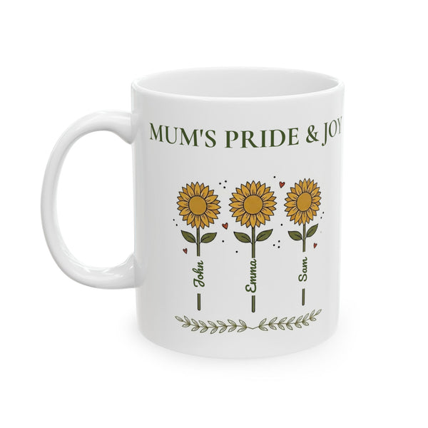 Mum’s Pride & Joy Sunflower Ceramic Mug