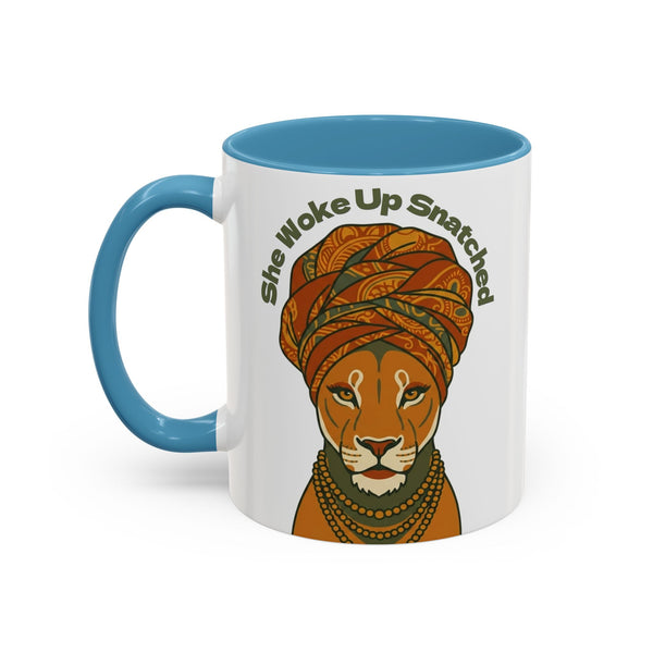 She Woke Up Snatched Lioness Mug