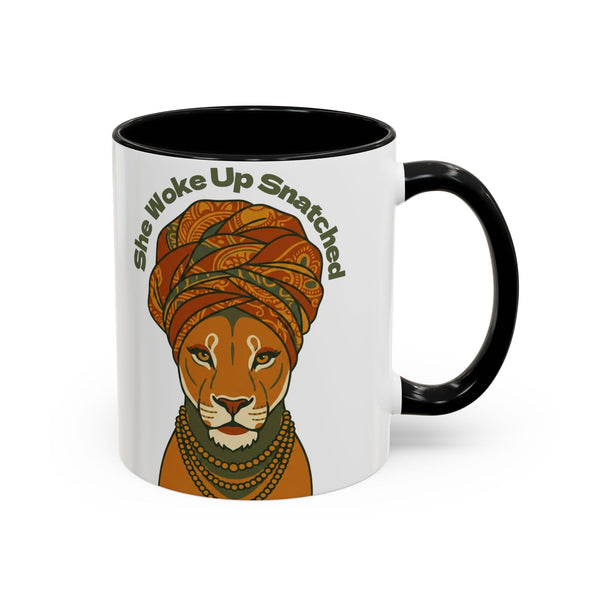 She Woke Up Snatched Lioness Mug