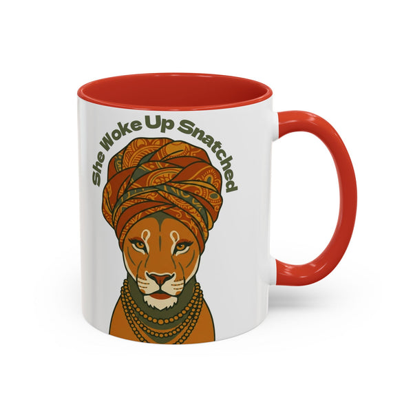 She Woke Up Snatched Lioness Mug