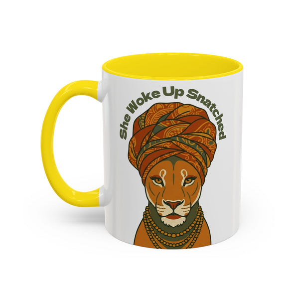 She Woke Up Snatched Lioness Mug