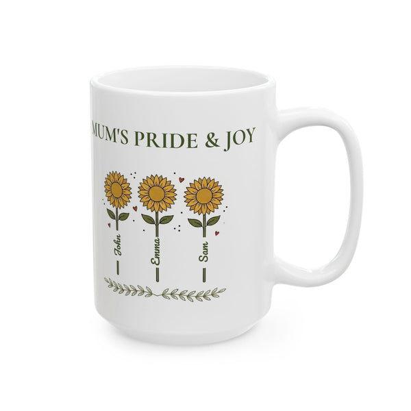 Mum’s Pride & Joy Sunflower Ceramic Mug
