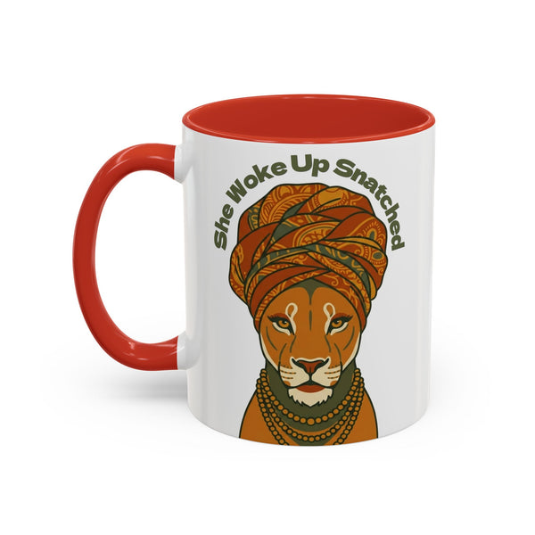 She Woke Up Snatched Lioness Mug