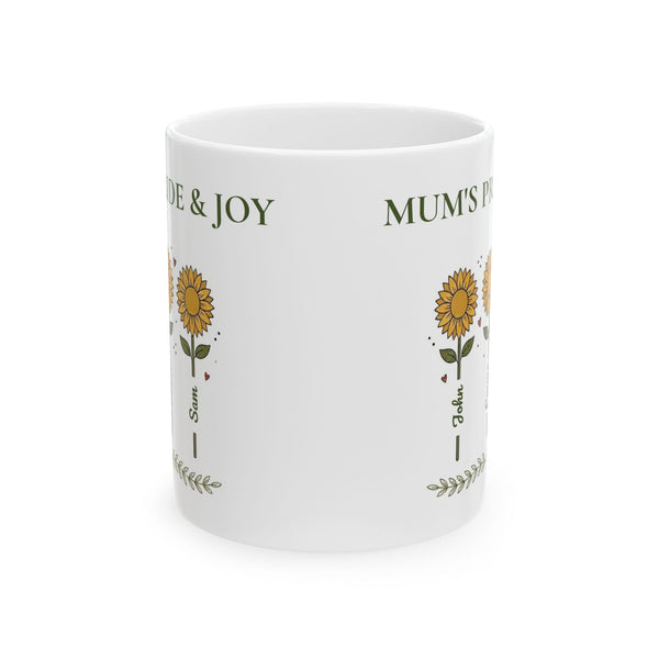 Mum’s Pride & Joy Sunflower Ceramic Mug