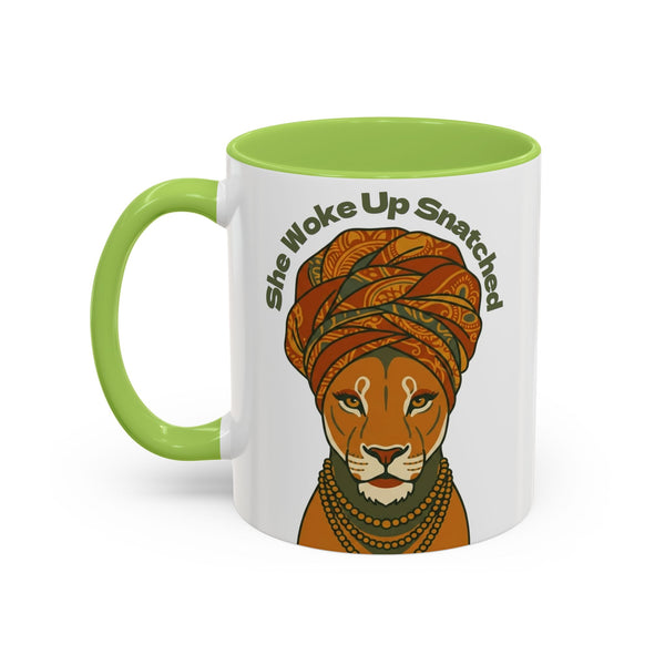 She Woke Up Snatched Lioness Mug