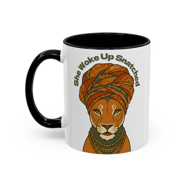 She Woke Up Snatched Lioness Mug