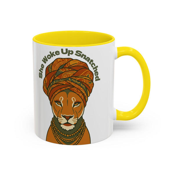She Woke Up Snatched Lioness Mug
