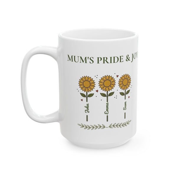 Mum’s Pride & Joy Sunflower Ceramic Mug