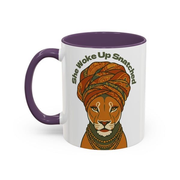 She Woke Up Snatched Lioness Mug