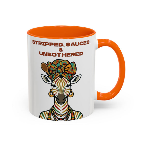 Striped, Sauced & Unbothered Zebra Mug