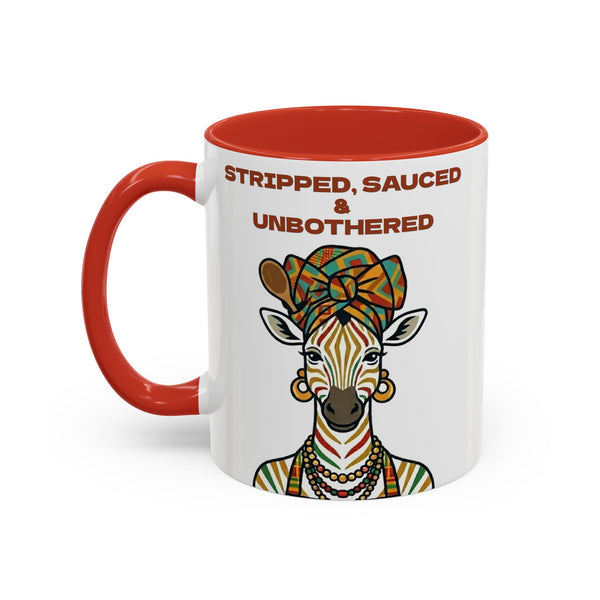 Striped, Sauced & Unbothered Zebra Mug