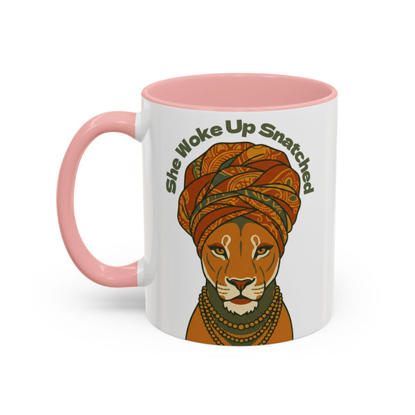 She Woke Up Snatched Lioness Mug