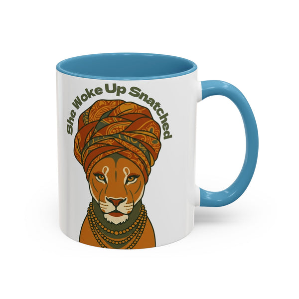 She Woke Up Snatched Lioness Mug