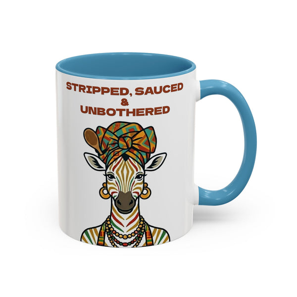 Striped, Sauced & Unbothered Zebra Mug