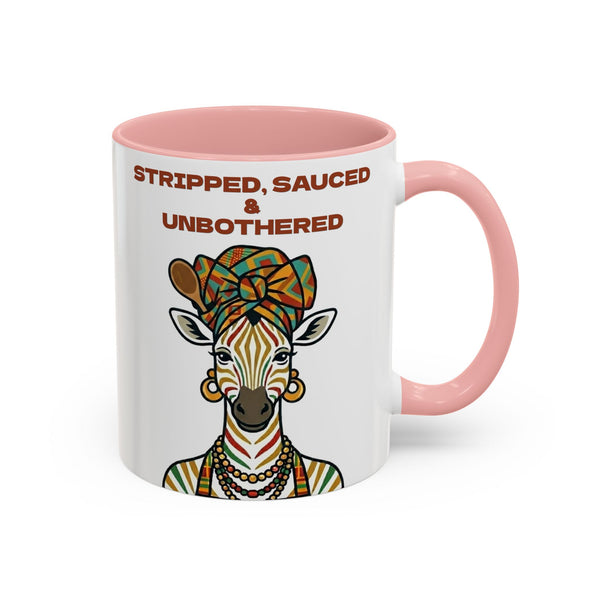 Striped, Sauced & Unbothered Zebra Mug