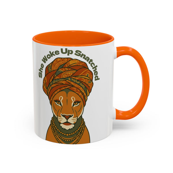 She Woke Up Snatched Lioness Mug
