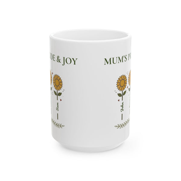 Mum’s Pride & Joy Sunflower Ceramic Mug