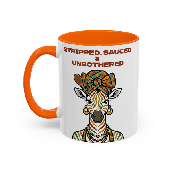 Striped, Sauced & Unbothered Zebra Mug