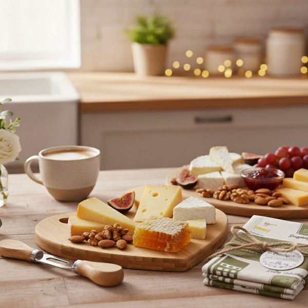 Acacia Wooden Cheese Board Set