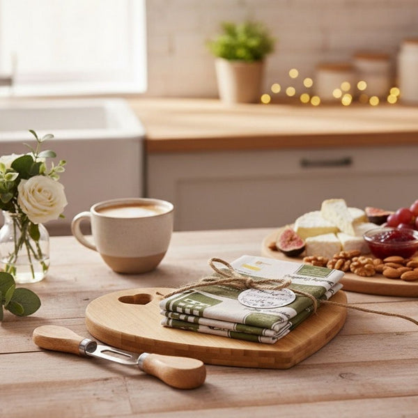 Acacia Wooden Cheese Board Set