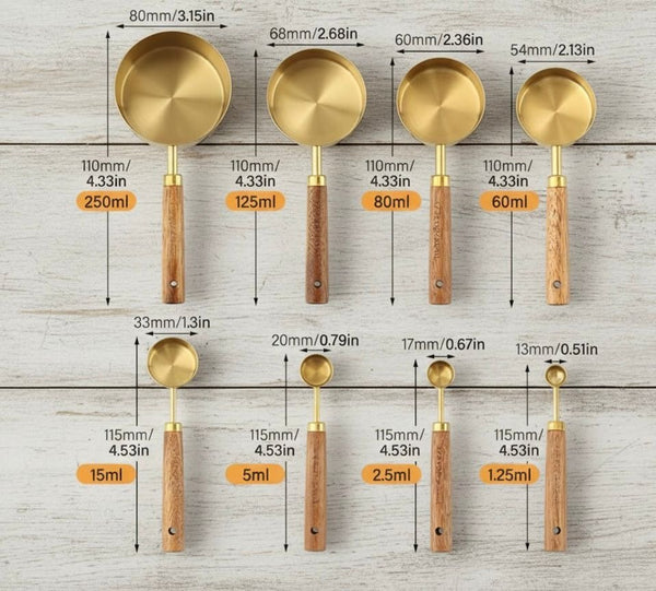 Ensemble de dessous de verre en marbre doré