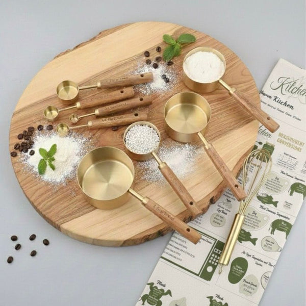 Ensemble de dessous de verre en marbre doré