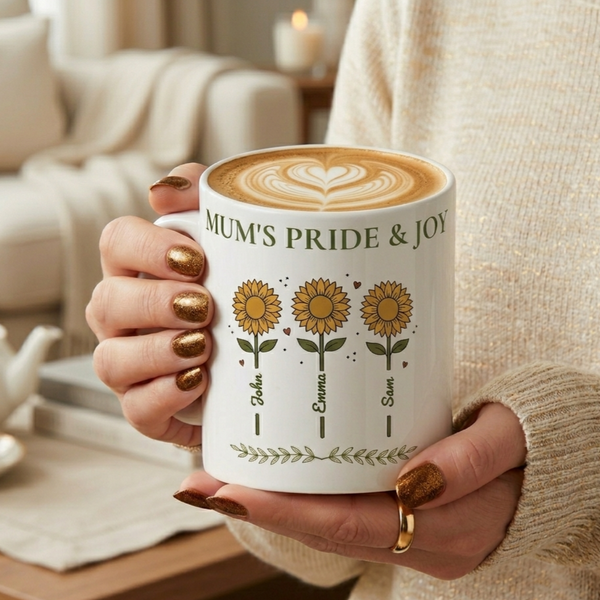 Mum’s Pride & Joy Sunflower Ceramic Mug