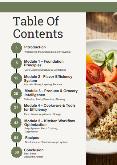 The Efficient Kitchen Blueprint E-Book