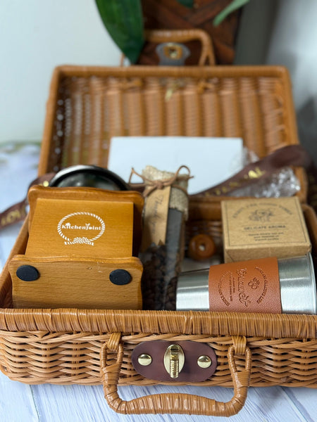 Vintage Coffee Grinder Gift Box