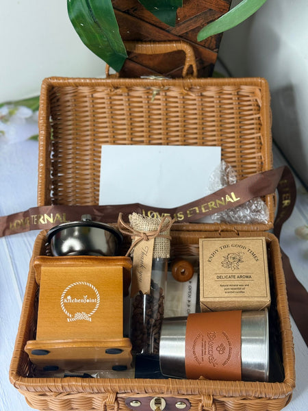 Vintage Coffee Grinder Gift Box