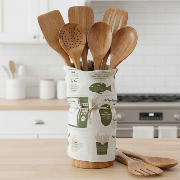 Kochset aus Teakholz