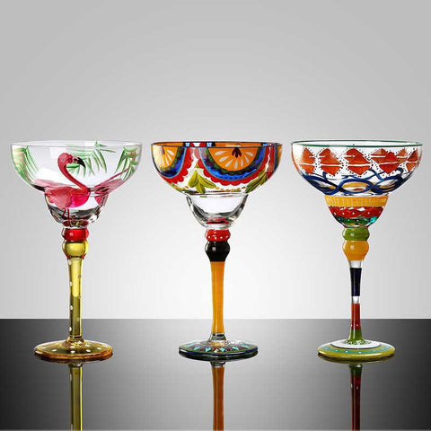 Verres à margarita décoratifs