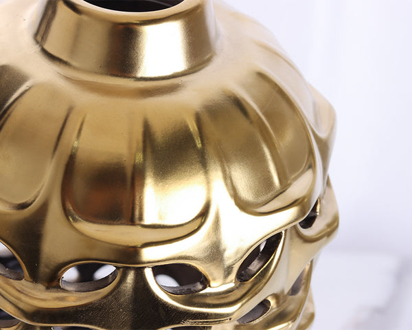 Goldperforiertes Ingwerglas