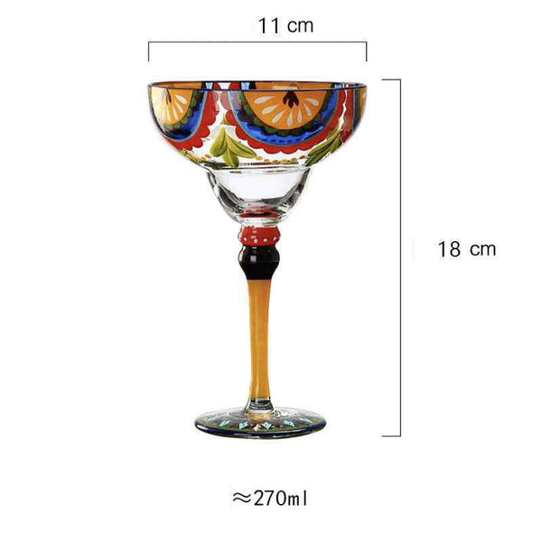 Verres à margarita décoratifs