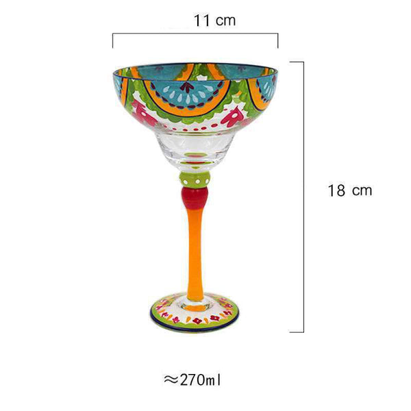 Dekorative Margarita-Gläser