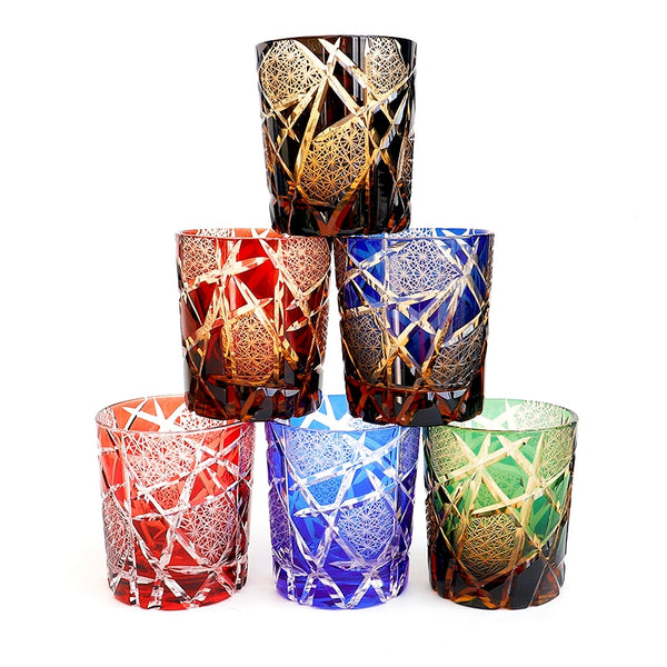 Coupe en verre à whisky en cristal Kiriko