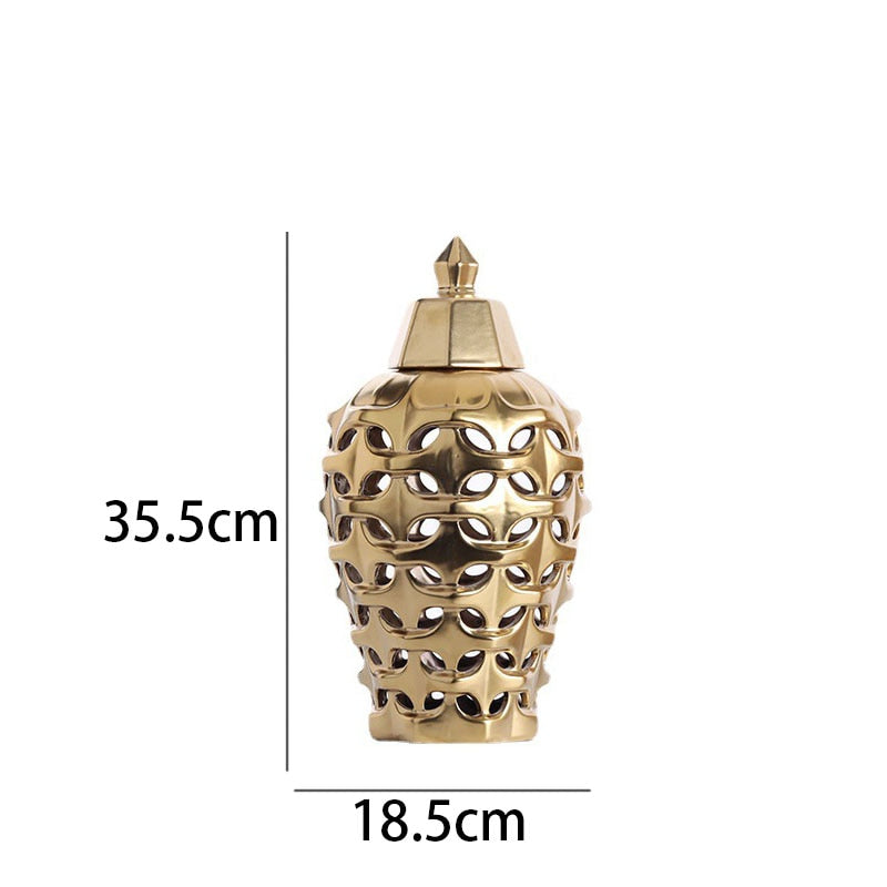 Goldperforiertes Ingwerglas