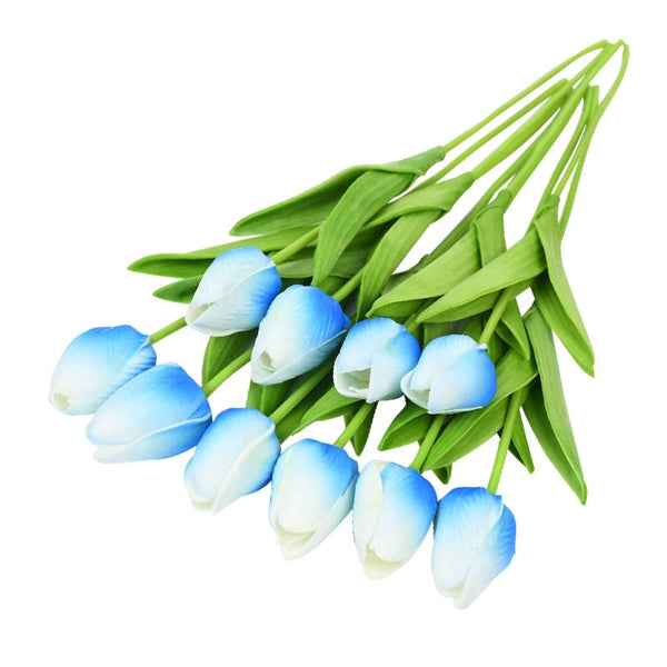 Ensemble de 10 fleurs de tulipes artificielles Real Touch