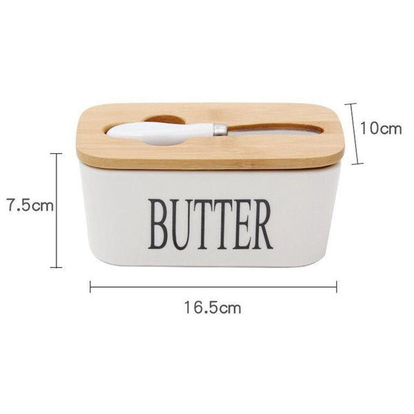 butter box, storage container for butter, butter storage. Diension 7.5 x 16.5 x10