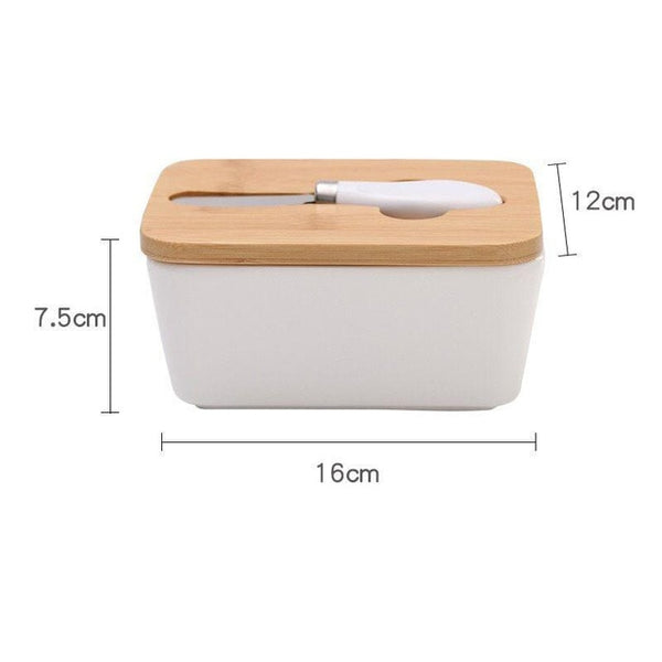 butter box, storage container for butter, butter storage. Diension 7.5 x 16.5 x 12