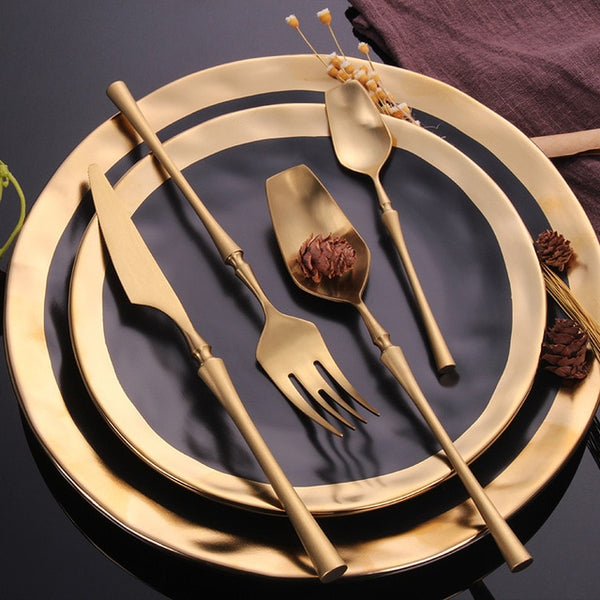 luxury Flatware, fork, Spoon, knife, set