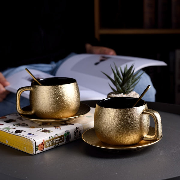 Arabian Gold Coffee Cup & Saucer Set