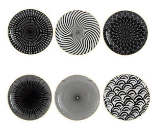 Geometry dinner plate set of 6