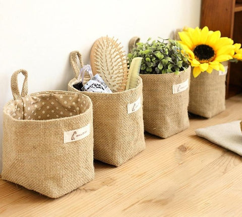 Jute Hanging Storage Basket