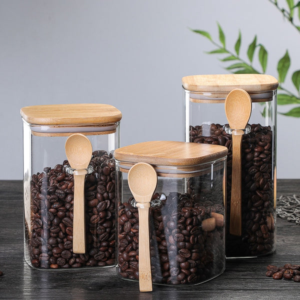 Boxed Glass Storage Container with Spoon