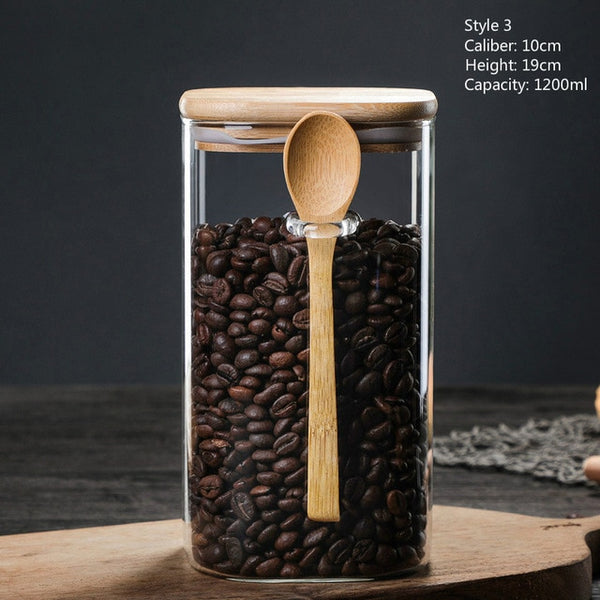 Boxed Glass Storage Container with Spoon